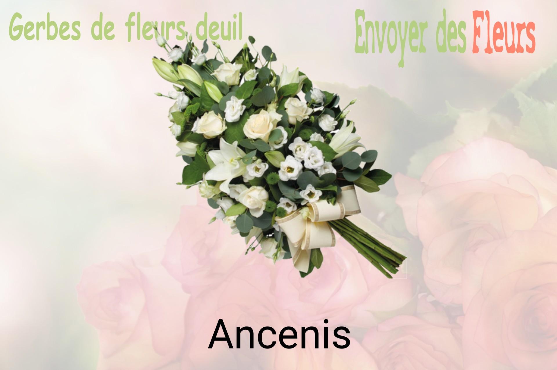 Gerbe de fleurs de deuil livrée à Ancenis